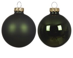 Decoris Kerstballen glas shiny,matt mix - afbeelding 2