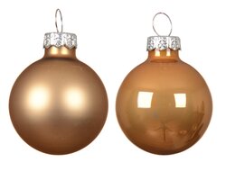 Decoris Kerstballen glas silver inside, enamel - matt mix - afbeelding 2