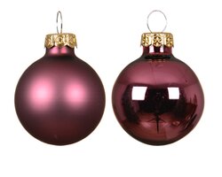 Decoris Kerstballen glas silver inside, shiny - matt mix - afbeelding 2