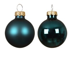 Decoris Kerstballen glas silver inside, shiny - matt mix - afbeelding 2