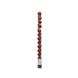 Decoris Kerstballen polystyreen shiny, matt, glitter mix kerstrood dia3cm