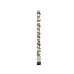 Decoris Kerstballen kunstof mix D3cm parel