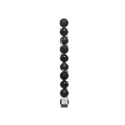 Decoris Kerstballen kunstof mix D6cm zwart