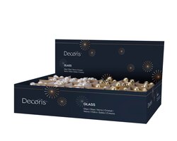 Decoris Kerstballen op draad glas shiny,matt,enamel mix - afbeelding 2