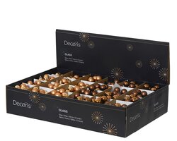Decoris Kerstballen op draad glas shiny, matt mix - afbeelding 2