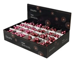 Decoris Kerstballen op draad glas shiny - matt no mix - afbeelding 2
