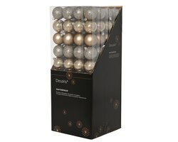 Decoris Kerstballen polystyreen enamel - matt - glitter mix - afbeelding 2