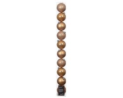 Decoris Kerstballen polystyreen enamel - matt - glitter mix - afbeelding 1