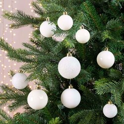 Decoris Kerstballen polystyreen mix - afbeelding 4