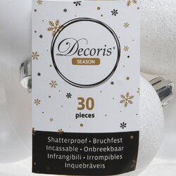 Decoris Kerstballen polystyreen mix - afbeelding 5
