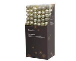 Decoris Kerstballen polystyreen mix - afbeelding 2