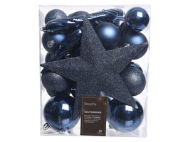 Decoris Kerstballen polystyreen mix - afbeelding 1