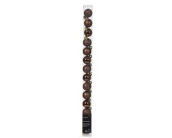 Decoris Kerstballen polystyreen sh-m-glitter mix - afbeelding 1