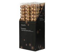 Decoris Kerstballen polystyreen sh-mt-gl mix - afbeelding 2