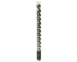 Decoris Kerstballen polystyreen sh, mt, gl mix - afbeelding 1