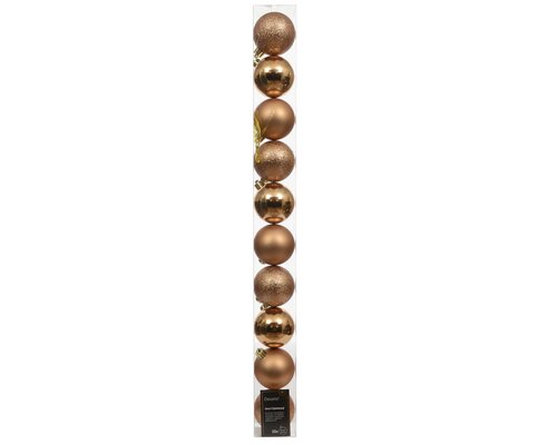 Decoris Kerstballen polystyreen sh-mt-gl mix - afbeelding 1