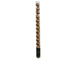 Decoris Kerstballen polystyreen sh-mt-gl mix - afbeelding 1