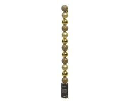 Decoris Kerstballen polystyreen shiny, glitter, matt mix - afbeelding 1