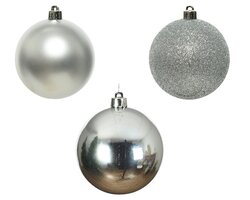 Decoris Kerstballen polystyreen shiny, matt, glitter mix - afbeelding 5