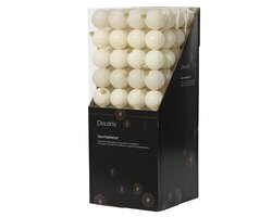 Decoris Kerstballen polystyreen shiny, matt, glitter mix - afbeelding 2