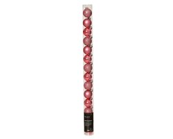 Decoris Kerstballen polystyreen shiny - matt - glitter mix - afbeelding 1
