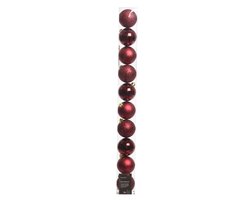 Decoris Kerstballen polystyreen shiny, matt, glitter mix - afbeelding 1