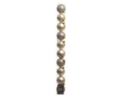 Decoris Kerstballen polystyreen shiny, matt, glitter mix - afbeelding 1