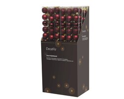 Decoris Kerstballen polystyreen shiny, matt, glitter mix - afbeelding 2