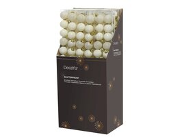 Decoris Kerstballen polystyreen shiny, matt, glitter mix - afbeelding 3