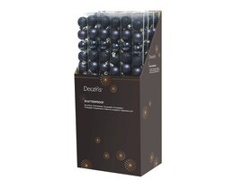 Decoris Kerstballen polystyreen shiny, matt, glitter mix - afbeelding 2
