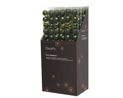 Decoris Kerstballen polystyreen shiny, matt, glitter mix - afbeelding 2