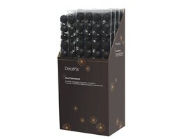 Decoris Kerstballen polystyreen shiny, matt, glitter mix - afbeelding 2