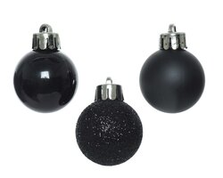 Decoris Kerstballen polystyreen shiny, matt, glitter mix - afbeelding 3