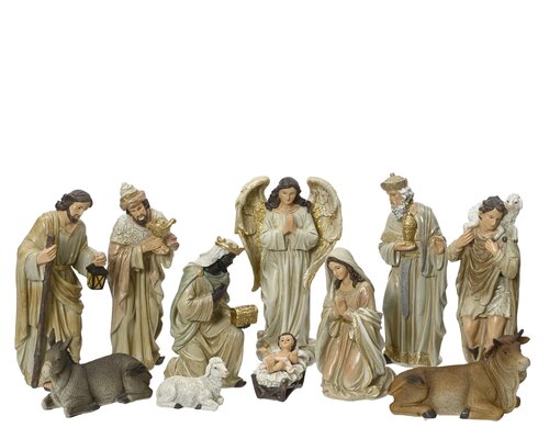 Decoris Kerstgroep polyresin painting