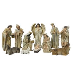 Decoris Kerstgroep polyresin painting