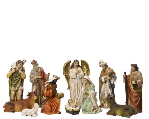 Decoris Kerstgroep polyresin painting