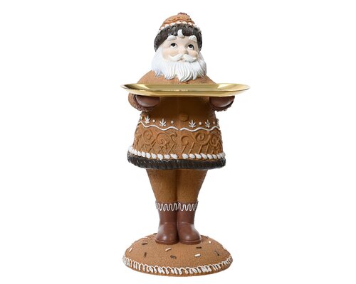 Decoris Kerstman polyresin