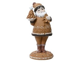 Decoris Kerstman polyresin