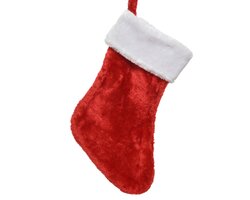 Decoris Kerstsok polyester L.40cm x W.27cm x H.2cm