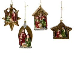 Decoris Kerststal kunststof 4ass