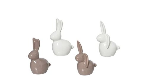 DECORIS Konijn keramiek l5b8.2h11.8cm a4