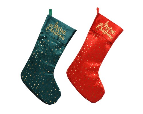 Decoris Kous fluweel gold foil with text embrodered text 2col ass - afbeelding 1