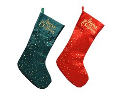 Decoris Kous fluweel gold foil with text embrodered text 2col ass - afbeelding 1