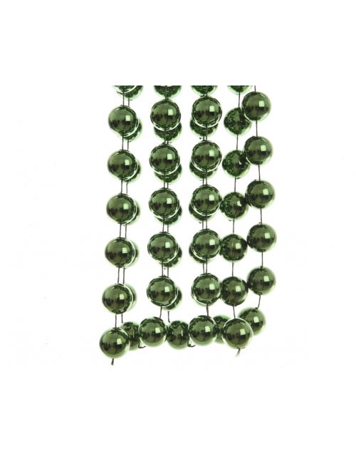 Decoris Kralenketting Plastic XXL Dennengroen dia2x270cm