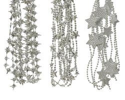 Decoris Kralenketting ster l270cm zlvr a3