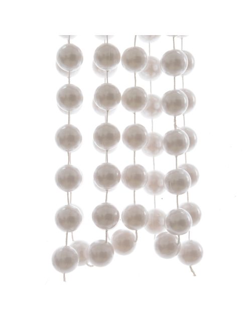 Decoris Kralenslinger xxl polystyreen shiny winterwit dia2cm x L.270cm