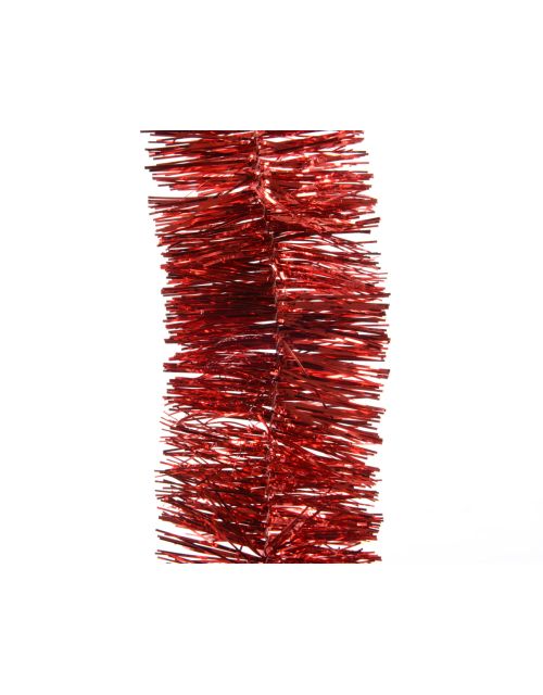 Decoris Lametta guirlande pet shiny kerstrood dia7cm x H.270cm
