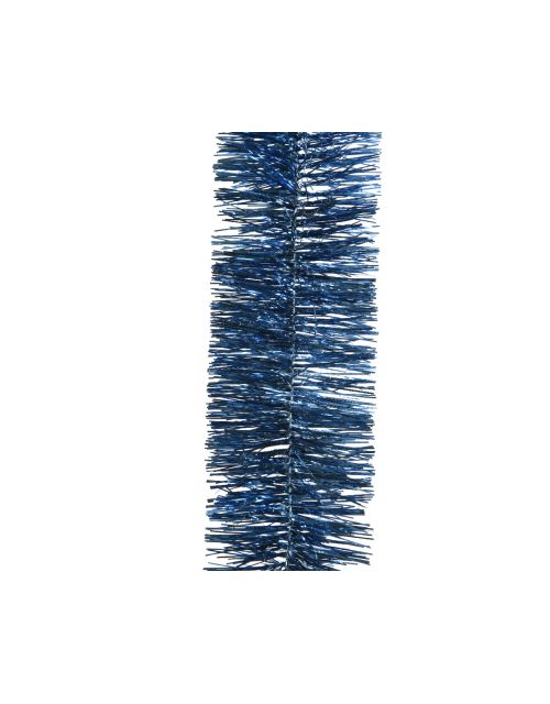 Decoris Lametta guirlande pet shiny nachtblauw dia7cm x H.270cm