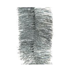 Decoris Lametta guirlande pet shiny zilver dia7cm x H.270cm