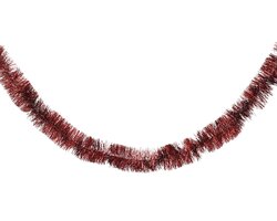 Decoris Lametta guirlande pet ossenbloed dia7cm x H.270cm